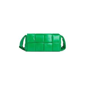 Сумки через плечо Bottega Veneta Padded Tech Parquet Cassette Bag 'Попугай/Серебряный'