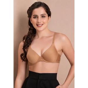 Бюстгальтер-топ Clovia Level 1 Push-Up на косточках с чашками деми в nude