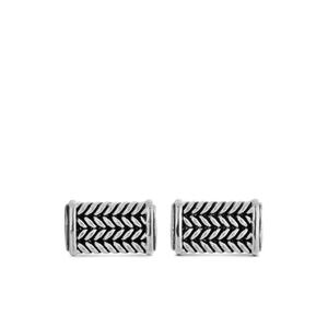 Серебряные запонки Chevron (22.3 мм)