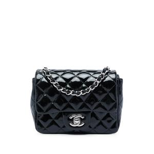 Мини-сумка через плечо Square Classic Patent Single Flap (2013-2014 годы)