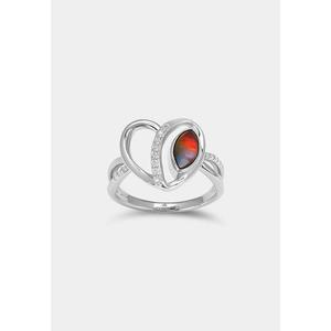 Кольцо Amour Fleur Ammolite 048 серебристое