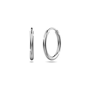 Серьги-кольца из цельного серебра 925 пробы Circlet 19 мм