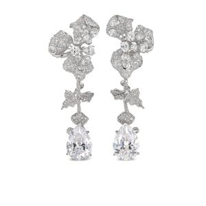 Серьги Orchid из белого золота с бриллиантами