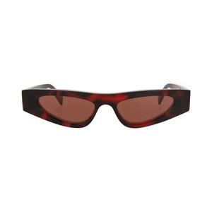 Gucci кошачий глаз оправа из переработанного ацетата солнцезащитные очки 'Havana/Brown'