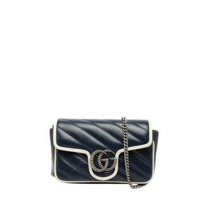 Сумка через плечо Super Mini GG Marmont Matelasse Leather Torchon Flap (2016-2026 годы)