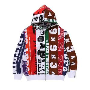 Худи BAPE Fans Scarf Full Zip 'Мультиколор'
