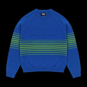 Свитер Stussy Shadow Stripe Raglan Sweater 'Blue'