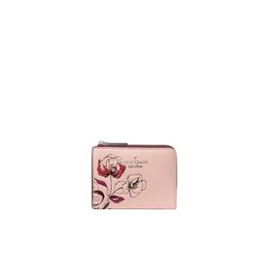 Kate Spade Floral Маленький L-образный кошелек цвета Rose Smoke KP326