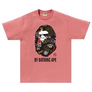 Футболки с коротким рукавом BAPE Hand Draw Pattern By Bathing Ape Tee 'Pink'