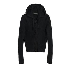 Толстовки на молнии Our Legacy Compact Zipper Hood 'Черный пушистая альпака'