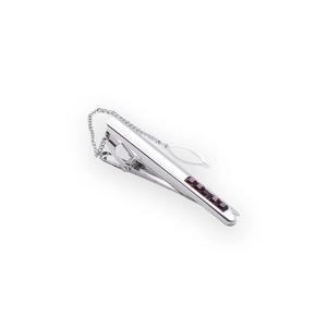 Зажим для галстука Darien Chrome Rouge Diamonte