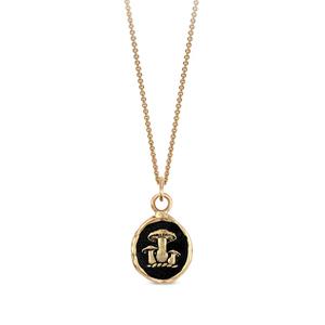 Колье Earthy Talisman из желтого золота с подвеской