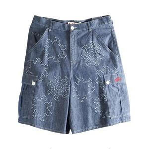 Marni Chambray Wide Leg Shorts «Denim»