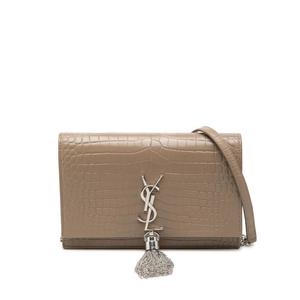 Сумка через плечо Small Croc Embossed Monogram Kate Tassel Wallet on Chain (2019 год)