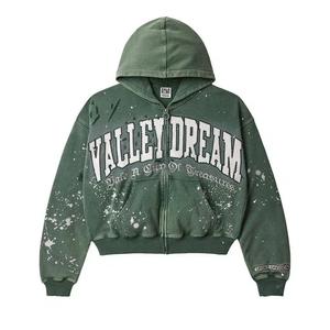 Толстовки на молнии Vale Forever Paint Zip Up Hoodie 'Pine'