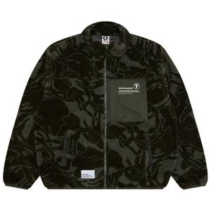 Флисовые куртки AAPE Moonface Patch Camo Fleece Jacket «Khaki/Multi»