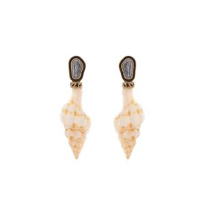 Серьги Shell Polki Diamond