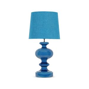 Льняной абажур Luso Blue