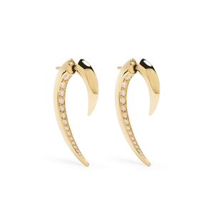 Серьги Hook из желтого золота с бриллиантами