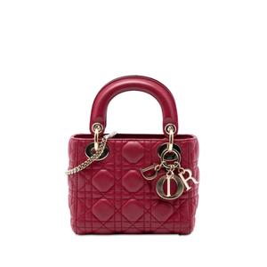 Сумка-сэтчел Mini Lambskin Cannage Lady Dior (2017 год)