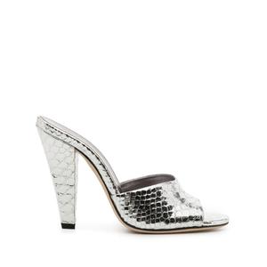 Мюли Olivia 105 с эффектом металлик