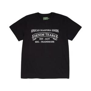 Футболка с коротким рукавом Denim Tears ADG Tee 'Black'