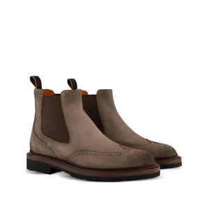 Ботинки Santoni с брогированием