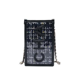 Сумка через плечо Phone Pouch with Chain из твида и ПВХ (2019 год)