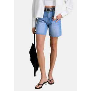 Синие джинсовые шорты с высокой талией в стиле City Boy Twoss26Sr17