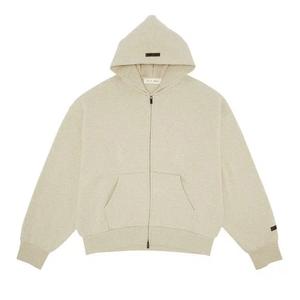 Толстовки на молнии Fear of God Essentials Classic Full Zip Hoodie 'Heather Stone'