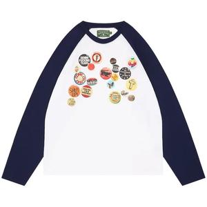 Футболки Denim Tears Long Sleeve Raglan Pin Tee 'Белый'
