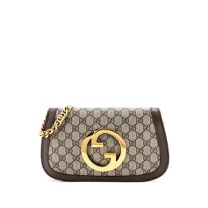 Маленькая сумка на плечо Blondie NM Chain Flap Bag GG Coated Canvas