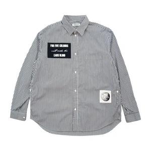 Рубашки на пуговицах Undercover Patch Striped Shirt 'Black'