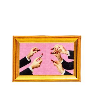 Коврик Lipstick с графичным принтом (60x90 см)
