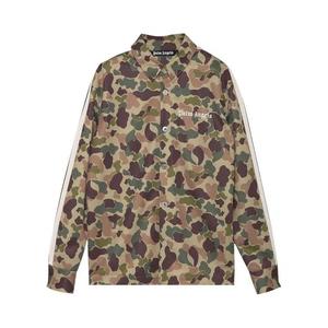 Рубашки на пуговицах Palm Angels Camo Track Shirt 'Военный/Белый'