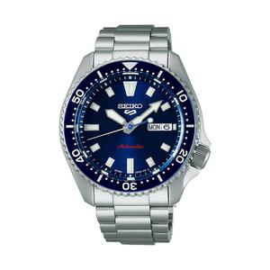 5 Sports SKX Redux Koniro Blue автоматические мужские часы – синий циферблат, стальной браслет, SRPL83K1