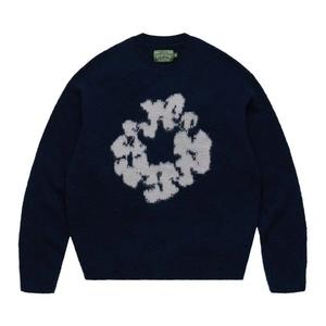 Свитеры Denim Tears Pilled Cotton Wreath Sweater 'Navy'