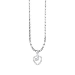 TOMEI Love Diamond Кулон-сет, белое золото 585/14K