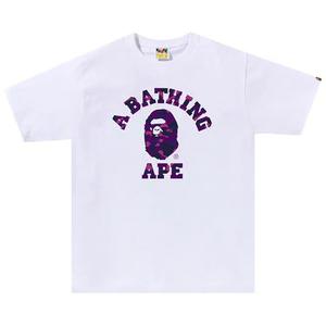 Футболки BAPE Color Camo College Tee "White/Purple"