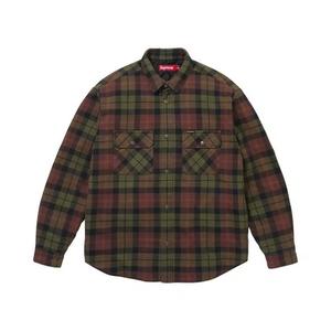 Фланелевые рубашки Supreme Quilted Lined Flannel Snap Shirt 'Brown'