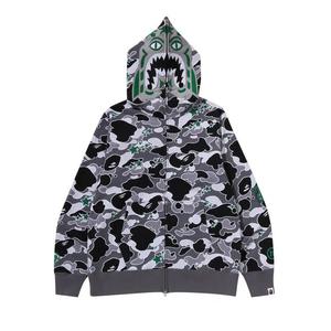 Толстовка на молнии BAPE x Hidden Sta Camo Tiger Full Zip Hoodie 'Серый'