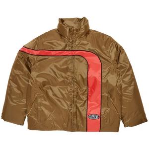 Пуховики Supreme Stripe Puffer Jacket 'Mustard'