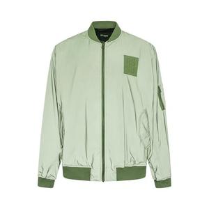 Бомберы Raf Simons классический бомбер с кожаной нашивкой «Зеленый»