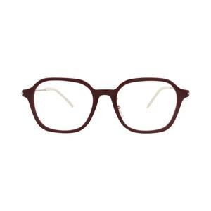Очки Gucci квадратная оправа из переработанного ацетата оптические оправы «Бургундия/Золото/Прозрачный»