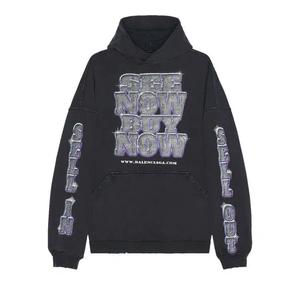 Худи Balenciaga Large Fit Hoodie 'Faded Black'