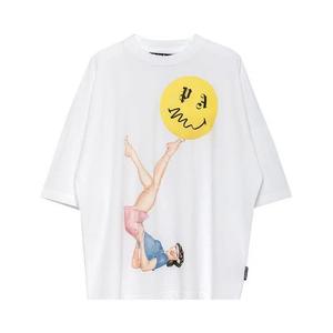 Футболки Palm Angels Juggler Pin Up Logo T-Shirt 'White'
