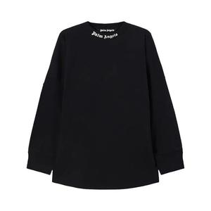 Футболки с длинным рукавом Palm Angels Classic Logo Over Long-Sleeve Tee 'Black/Off White'