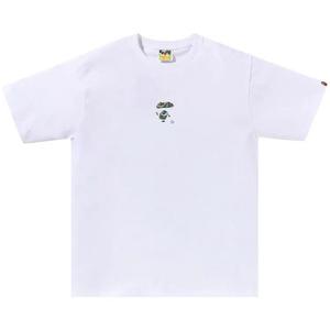 Футболка с коротким рукавом BAPE Liquid Camo Small Ape Face Tee 'White'