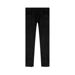 PURPLE BRAND Узкие джинсы с заниженной талией 'Black Resin'