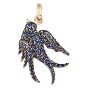 Подвеска Birdie с сапфирами